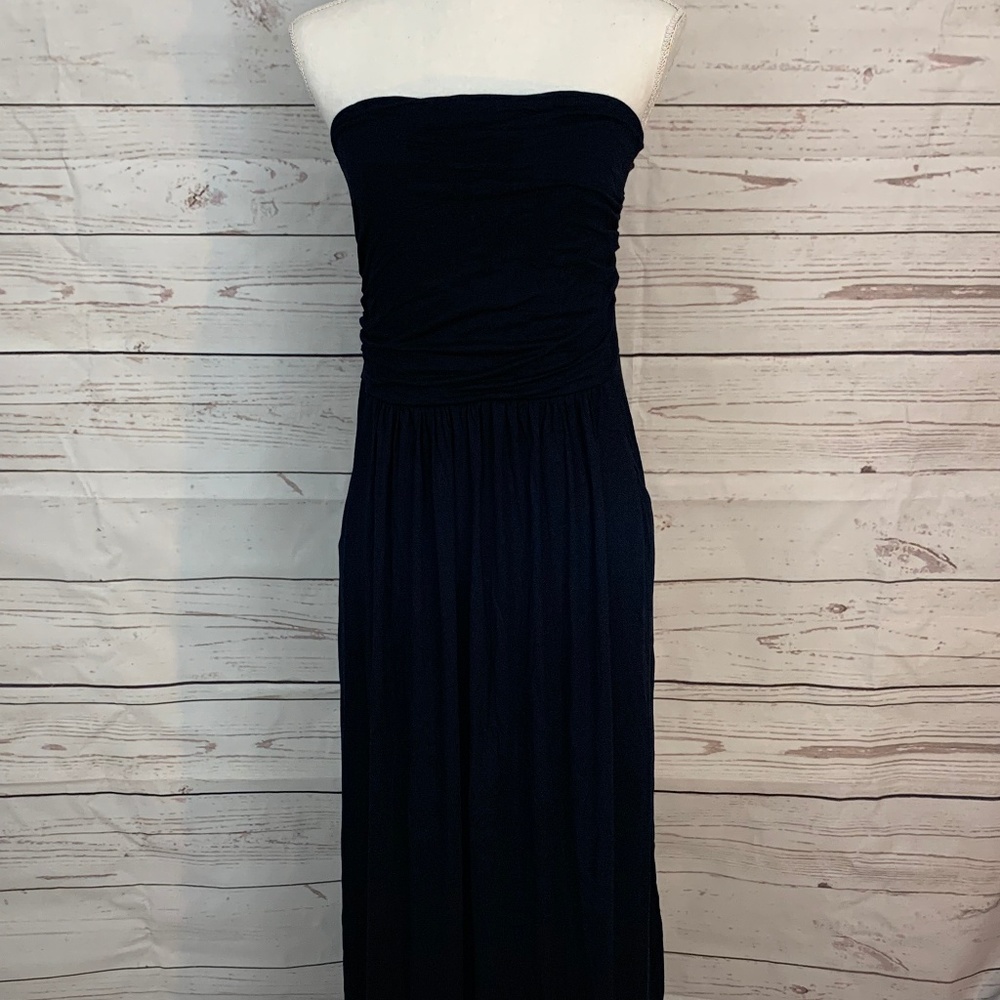 Women's Strapless Maxi Tube Maternity Dress Size L